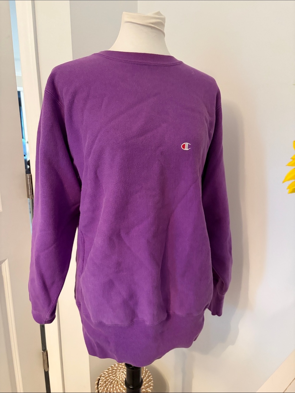 💜😍🔥 Most Amazing Vintage Oversized Champion Purple Crewneck Sweatshirt